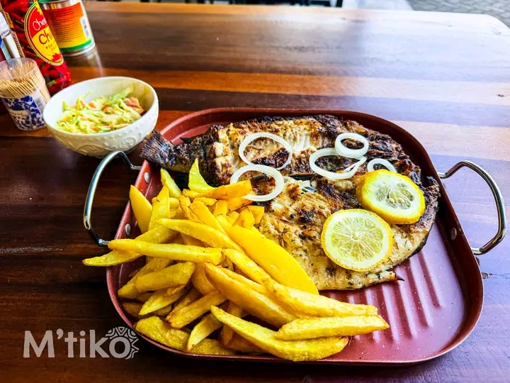 Grilled Fish & Chips